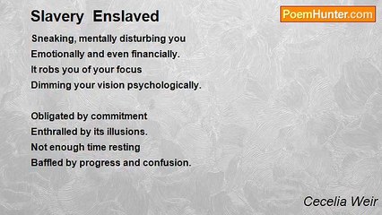 Cecelia Weir - Slavery  Enslaved