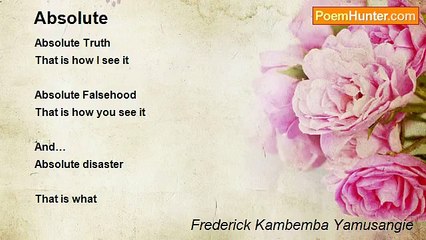 Frederick Kambemba Yamusangie - Absolute