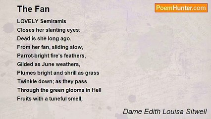 Dame Edith Louisa Sitwell - The Fan