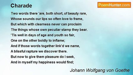 Johann Wolfgang von Goethe - Charade