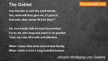 Johann Wolfgang von Goethe - The Goblet