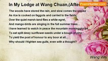 Wang Wei - In My Lodge at Wang Chuan,(After a Long Rain.)