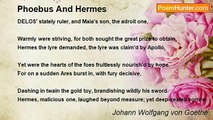 Johann Wolfgang von Goethe - Phoebus And Hermes