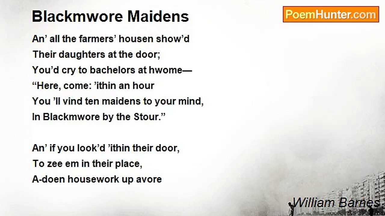 William Barnes - Blackmwore Maidens