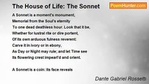 Dante Gabriel Rossetti - The House of Life: The Sonnet
