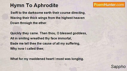 Sappho - Hymn To Aphrodite
