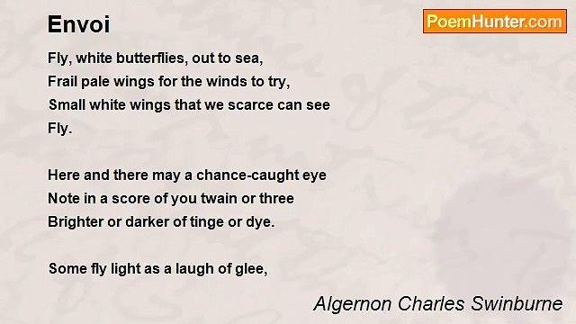Algernon Charles Swinburne - Envoi