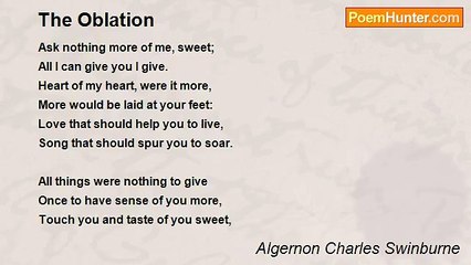 Algernon Charles Swinburne - The Oblation