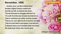 William Wordsworth - November, 1806