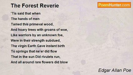 Edgar Allan Poe - The Forest Reverie