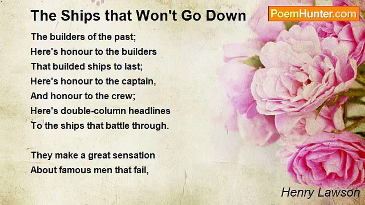 Henry Lawson - The Ships that Won't Go Down