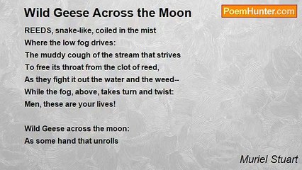 Muriel Stuart - Wild Geese Across the Moon