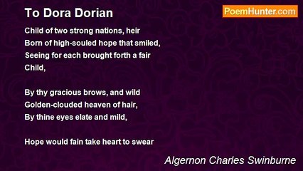 Algernon Charles Swinburne - To Dora Dorian