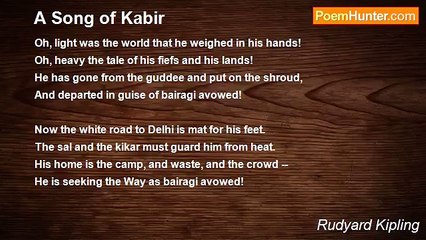 Rudyard Kipling - A Song of Kabir