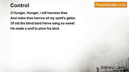 Sidney Lanier - Control