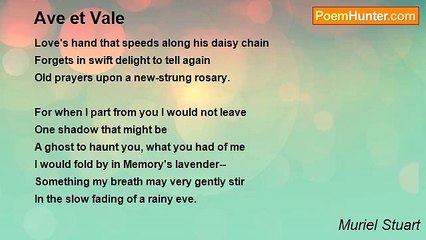 Muriel Stuart - Ave et Vale