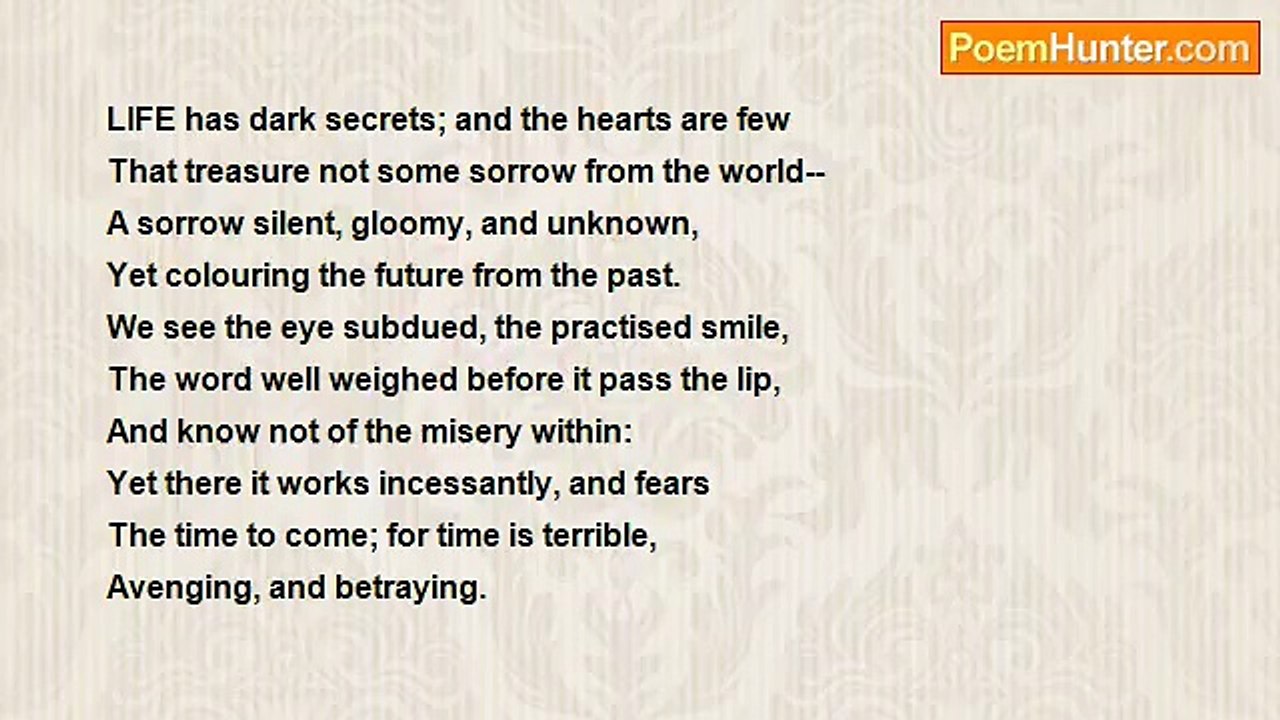 Letitia Elizabeth Landon - Secrets