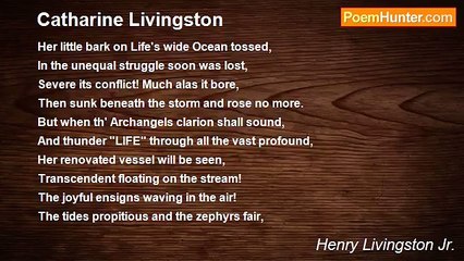 Henry Livingston Jr. - Catharine Livingston