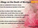 Henry Livingston Jr. - An Elegy on the Death of Montgomery Tappen