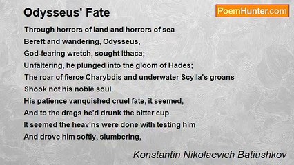 Konstantin Nikolaevich Batiushkov - Odysseus' Fate
