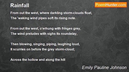 Emily Pauline Johnson - Rainfall