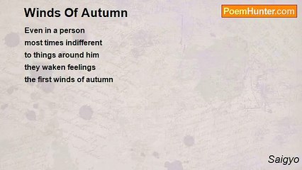 Saigyo - Winds Of Autumn