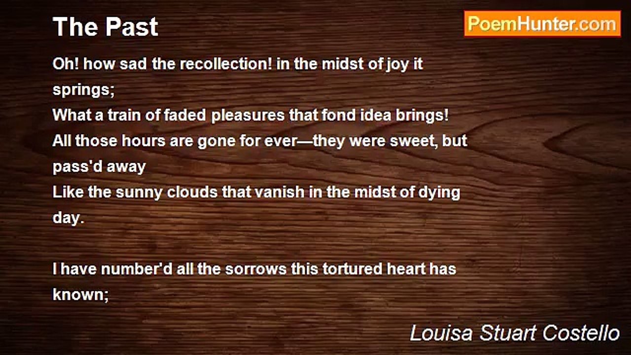 Louisa Stuart Costello - The Past