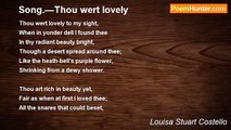 Louisa Stuart Costello - Song.—Thou wert lovely