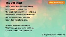 Emily Pauline Johnson - The songster