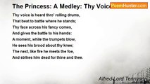 Alfred Lord Tennyson - The Princess: A Medley: Thy Voice is Heard