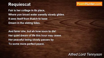 Alfred Lord Tennyson - Requiescat
