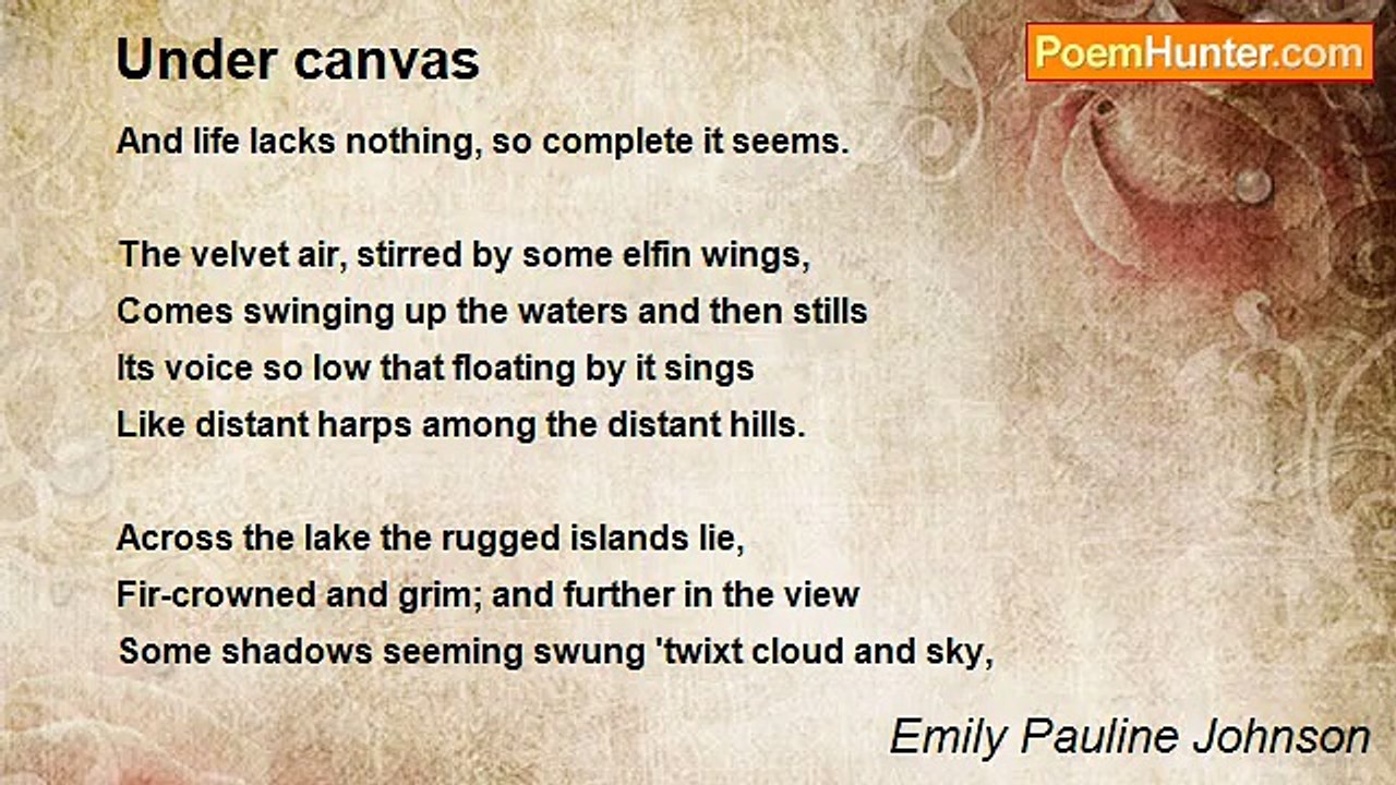 Emily Pauline Johnson - Under canvas
