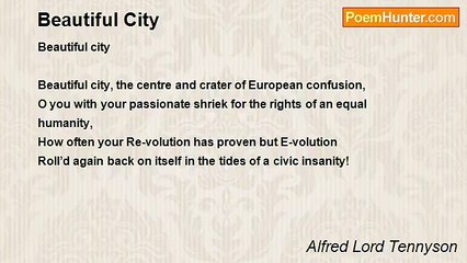 Alfred Lord Tennyson - Beautiful City