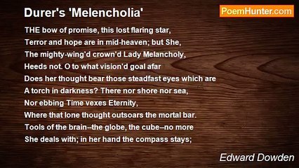 Edward Dowden - Durer's 'Melencholia'