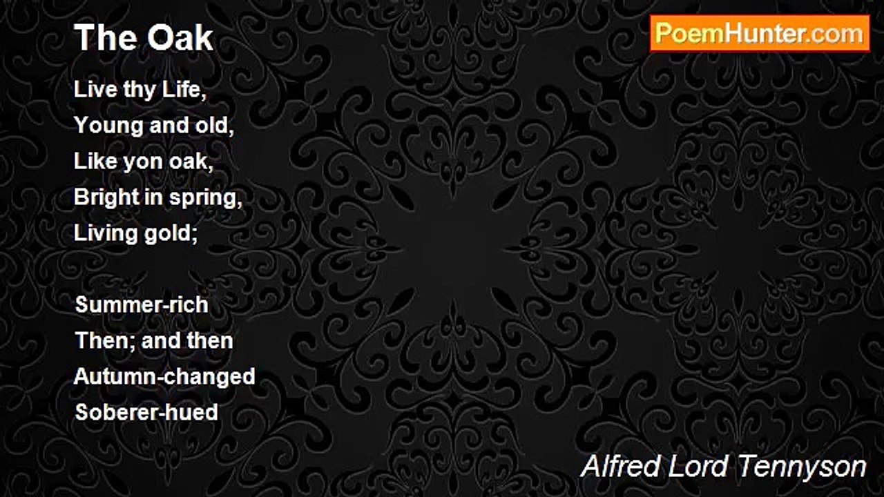 Alfred Lord Tennyson - The Oak