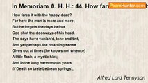 Alfred Lord Tennyson - In Memoriam A. H. H.: 44. How fares it with the happy dead?
