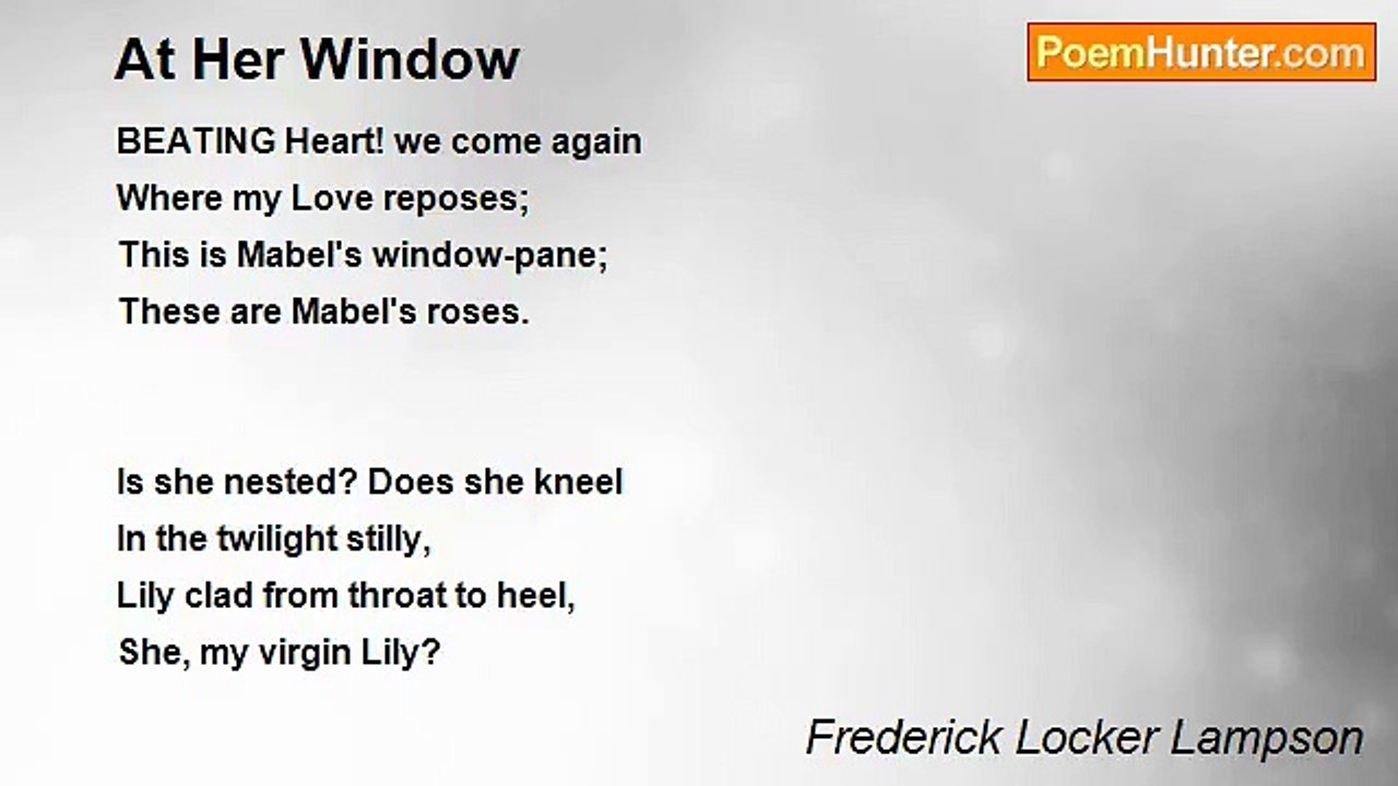 Frederick Locker Lampson - At Her Window