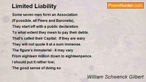 William Schwenck Gilbert - Limited Liability