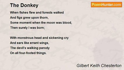 Gilbert Keith Chesterton - The Donkey