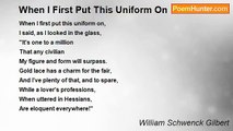 William Schwenck Gilbert - When I First Put This Uniform On