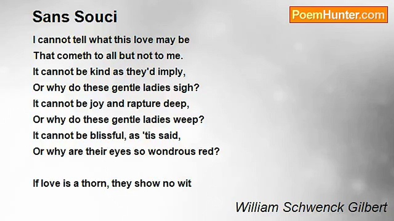 William Schwenck Gilbert - Sans Souci