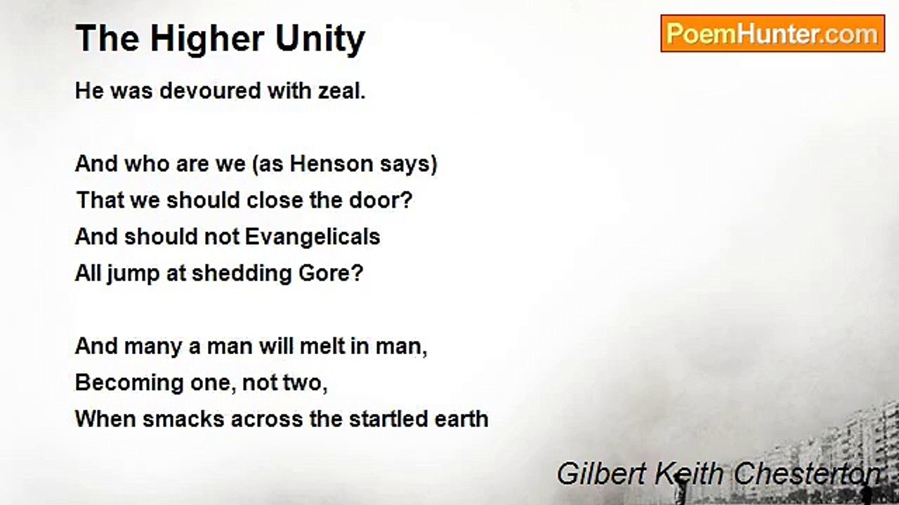 Gilbert Keith Chesterton - The Higher Unity