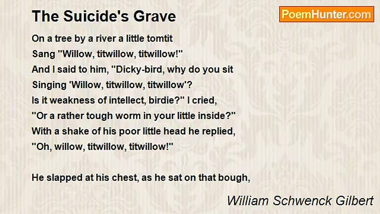 William Schwenck Gilbert - The Suicide's Grave
