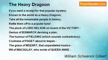 William Schwenck Gilbert - The Heavy Dragoon