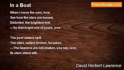 David Herbert Lawrence - In a Boat
