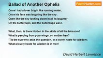 David Herbert Lawrence - Ballad of Another Ophelia