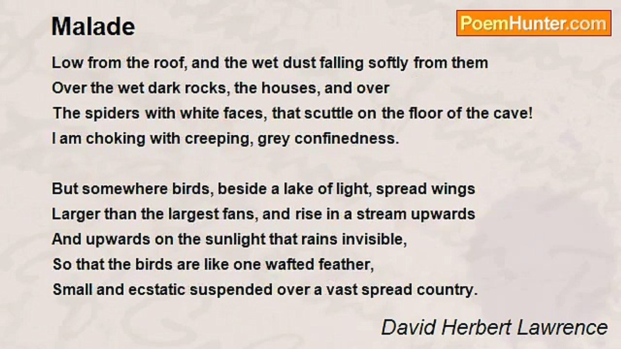 David Herbert Lawrence - Malade