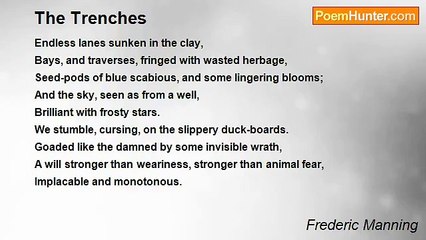 Frederic Manning - The Trenches