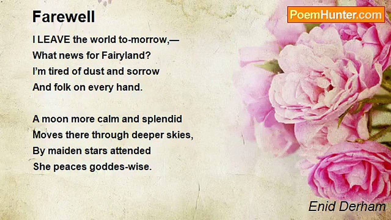 Enid Derham - Farewell