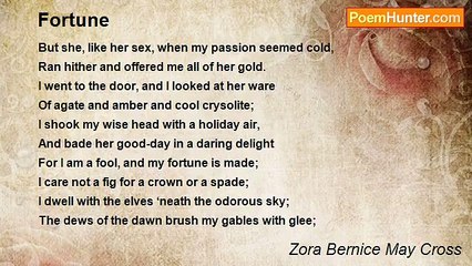 Zora Bernice May Cross - Fortune